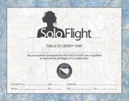 Solo Flight Certificate